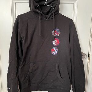 Mitchell & Ness Black Hoodie with Team Logos